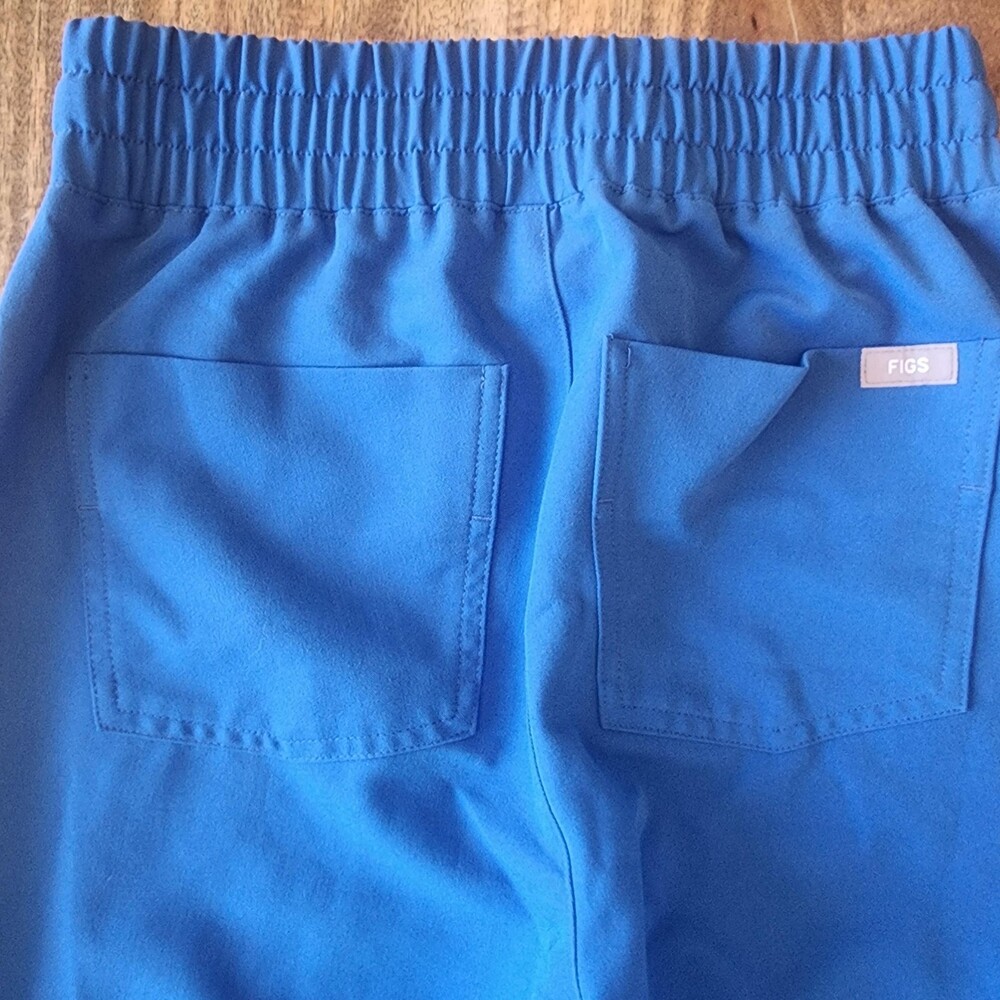 FIGS Jogger Scrub Pants Womens XXS Blue Technical Collection Drawstring Medical - Picture 13 of 16
